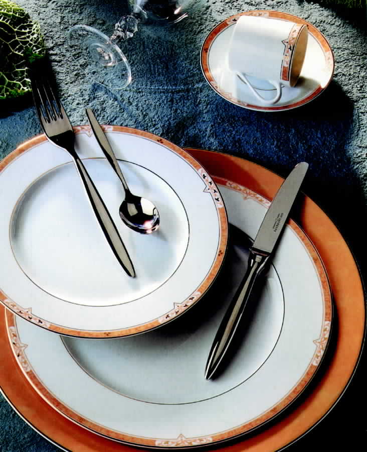 Bergame Saumon Dinner Plate by Guy Degrenne-1