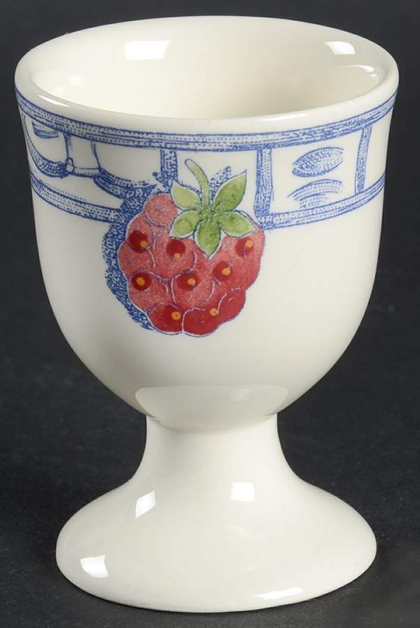 Oiseau Bleu (Fruit) Single Egg Cup by Faiencerie De Gien-1