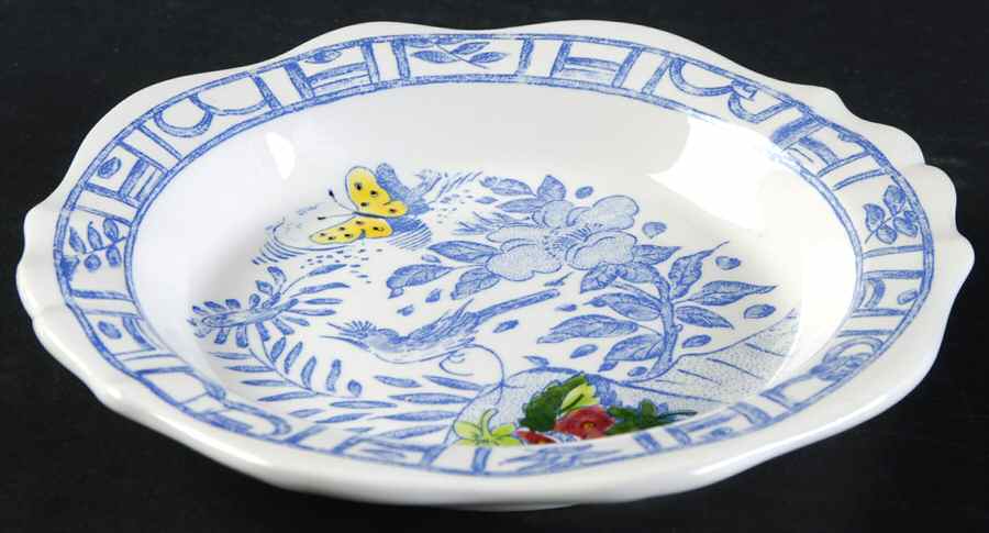 Oiseau Bleu (Fruit) 5" Ashtray by Faiencerie De Gien-1