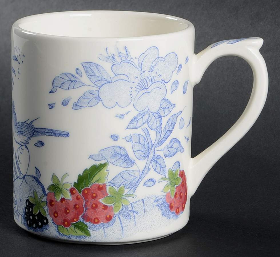 Oiseau Bleu (Fruit) Mug by Faiencerie De Gien-1