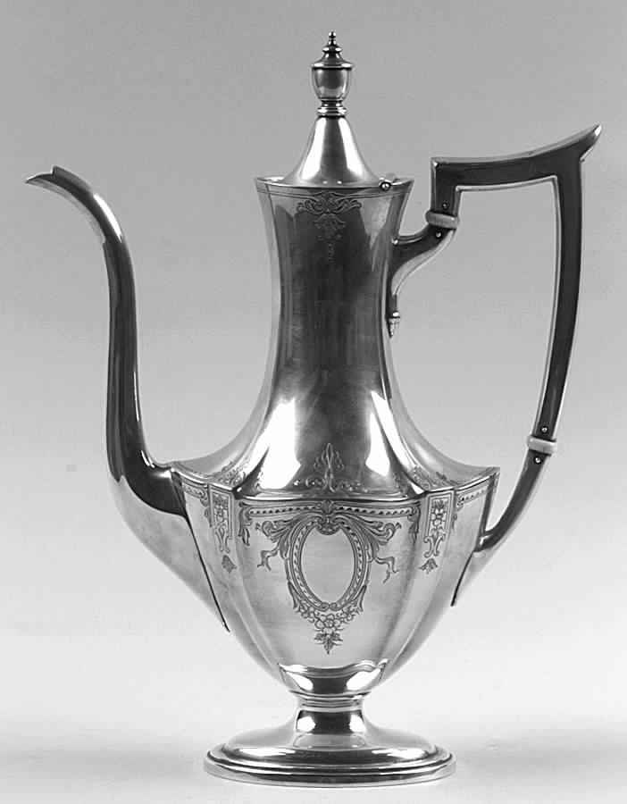 Plymouth-Engraved (A2311-C) Mini Teapot by Gorham Silver-1
