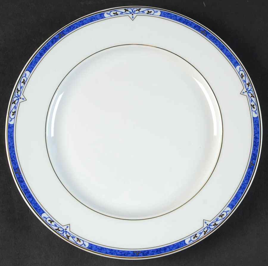 Bergame Bleu Salad Plate by Guy Degrenne-1