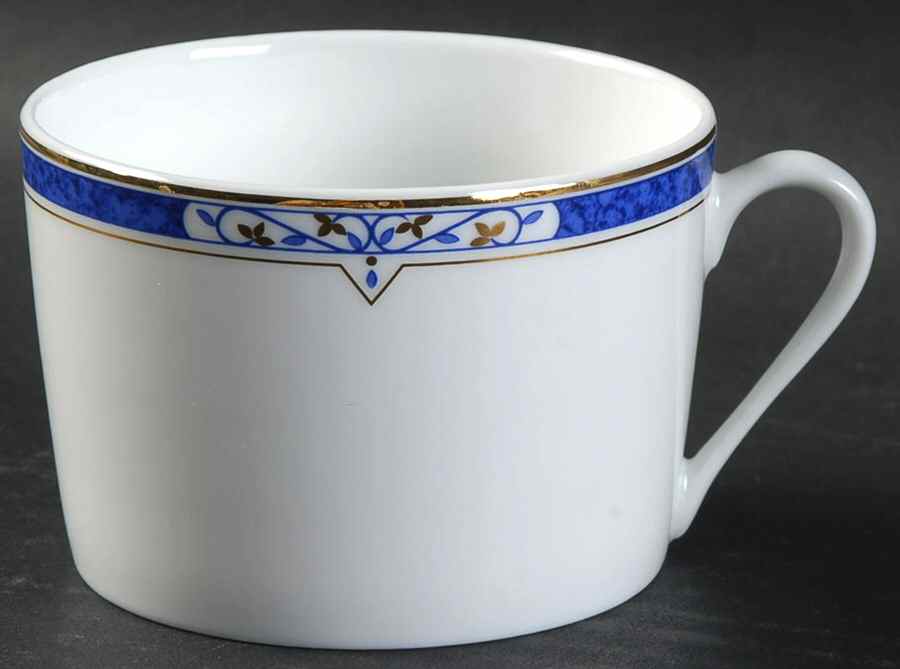 Bergame Bleu Flat Cup by Guy Degrenne-1