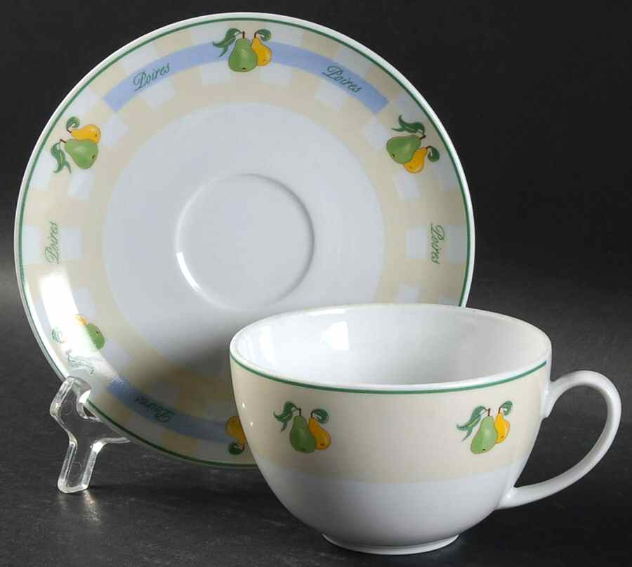 GDE2 Flat Cup & Saucer Set by Guy Degrenne-1