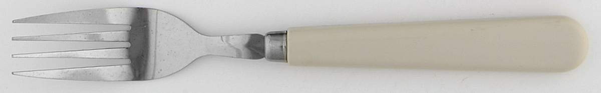 Back To Basics White Dinner Fork (7 3/8" or Smaller) by Gibson Designs-1