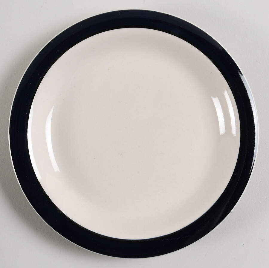 Back To Basics Cobalt Salad/Dessert Plate by Gibson Designs-1