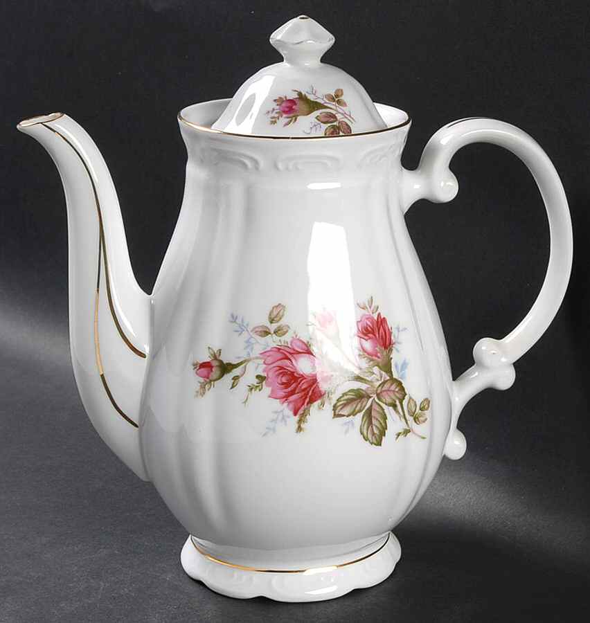Royal Rose Coffee Pot & Lid by Grantcrest-1