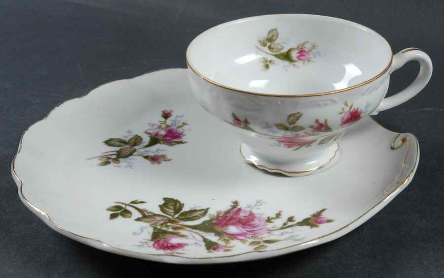 Royal Rose Snack Plate & Cup Set by Grantcrest-1