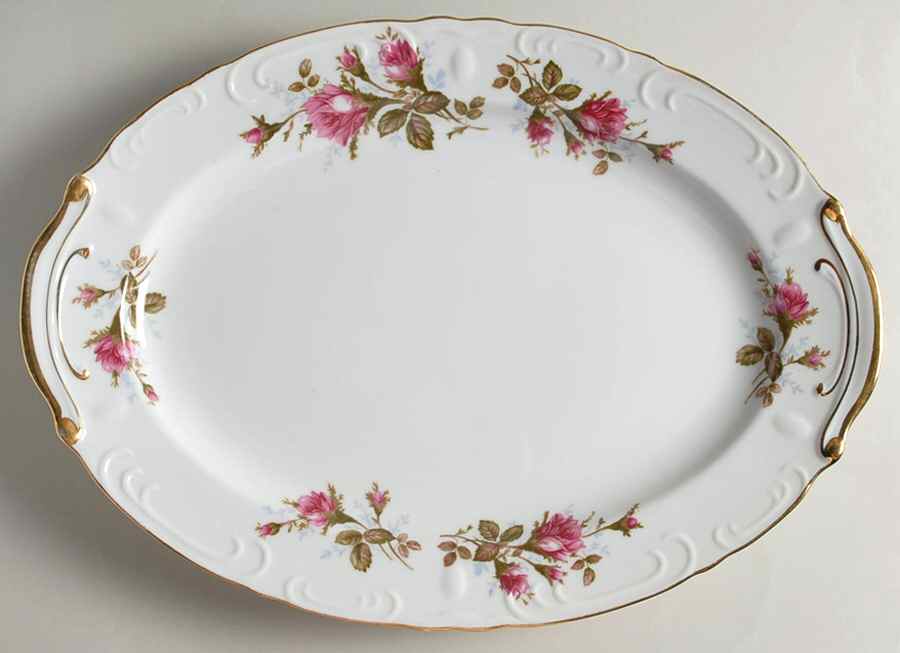 Royal Rose 14" Oval Serving Platter by Grantcrest-1