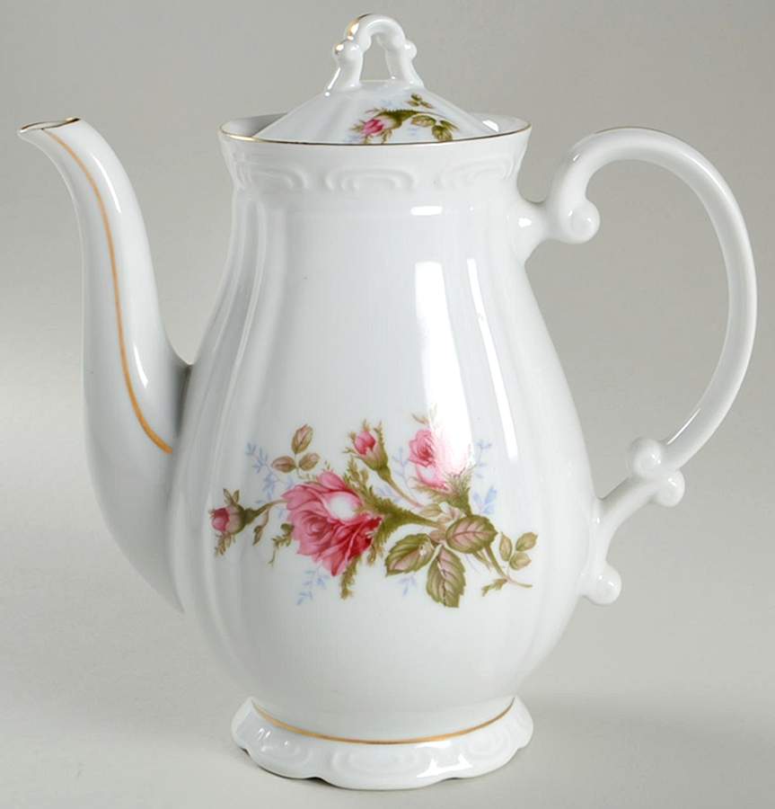 Royal Rose Coffee Pot & Lid by Grantcrest-1