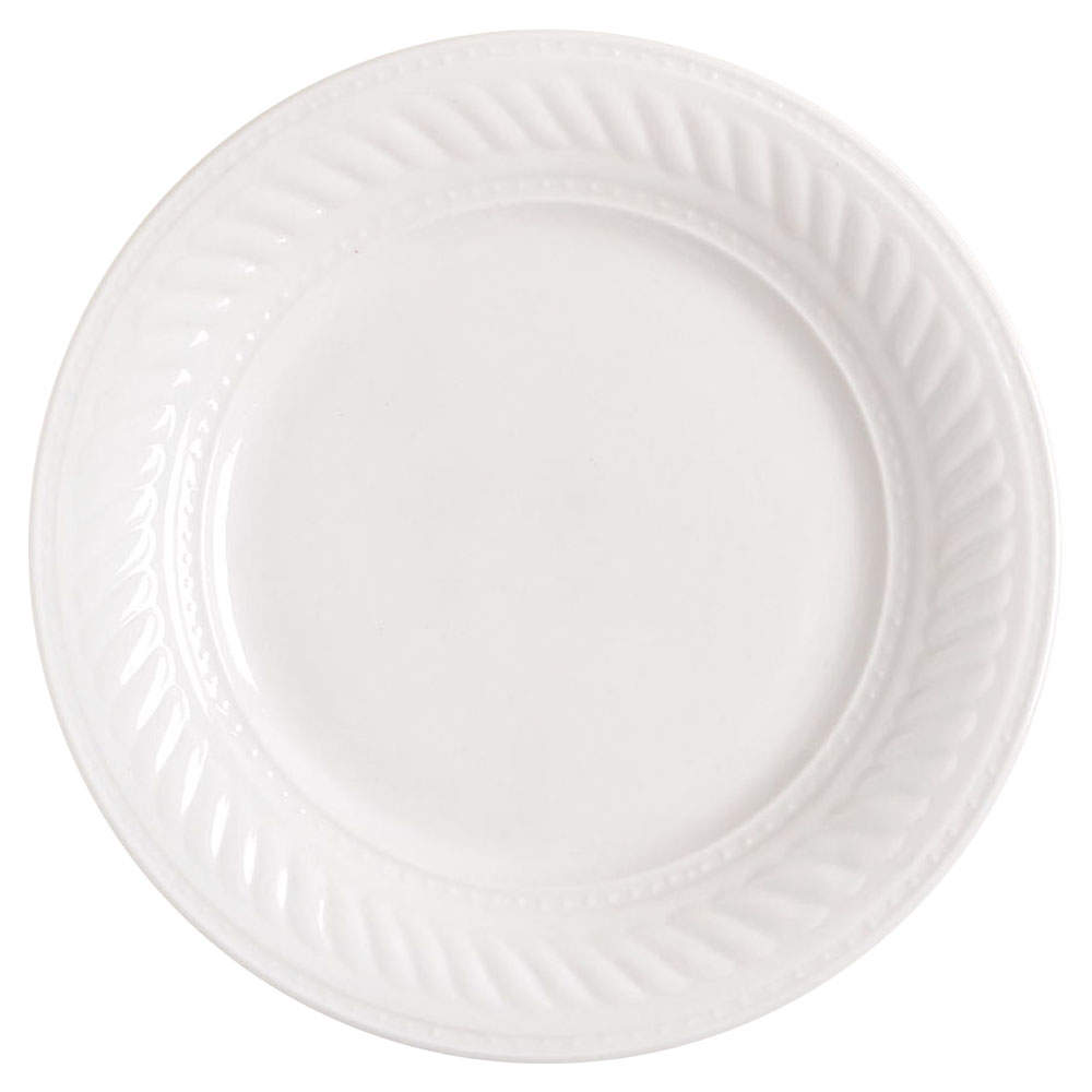 Braid Rimmed Salad/Dessert Plate by Gibson Designs-1