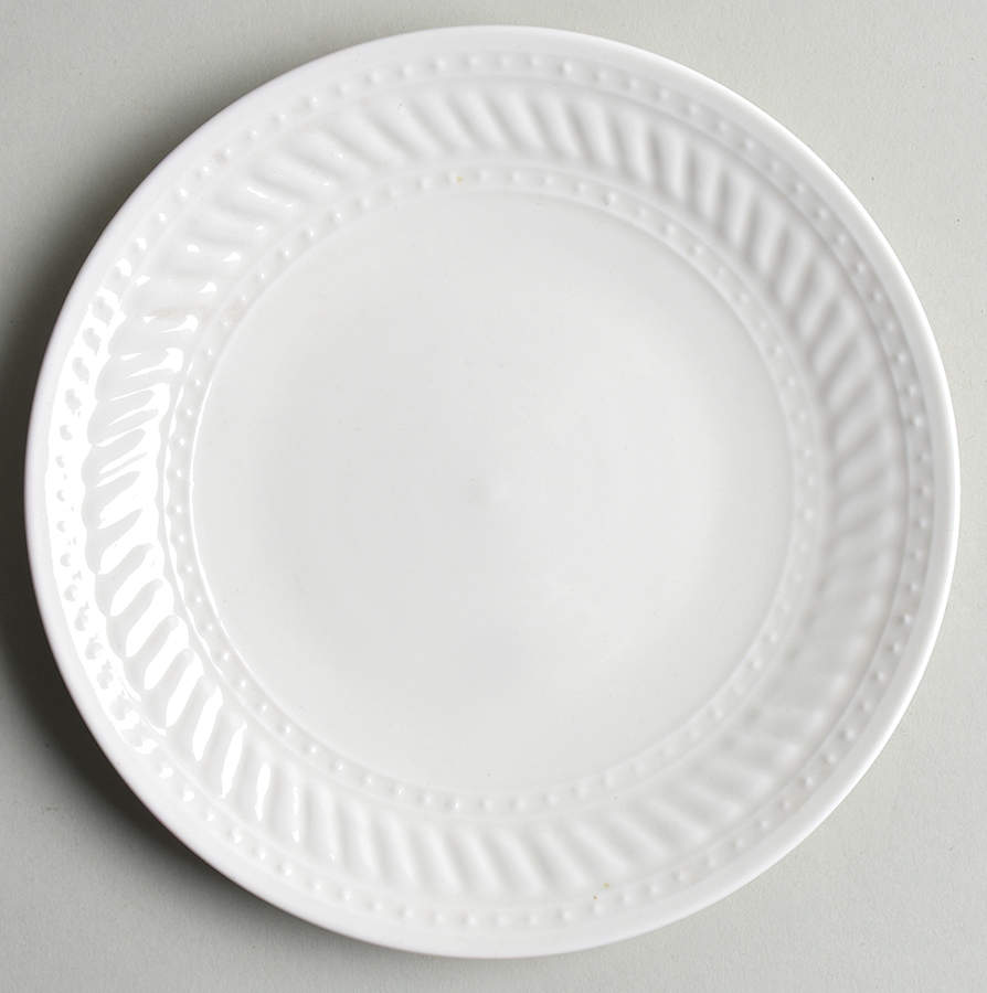 Braid Rimmed Coupe Bread & Butter Plate by Gibson Designs-1
