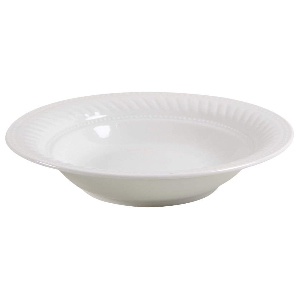 Braid Rimmed Coupe Soup Bowl by Gibson Designs-1