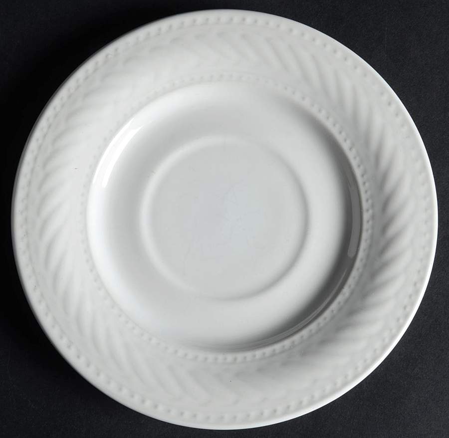 Braid Rimmed Saucer for Flat Cup by Gibson Designs-1