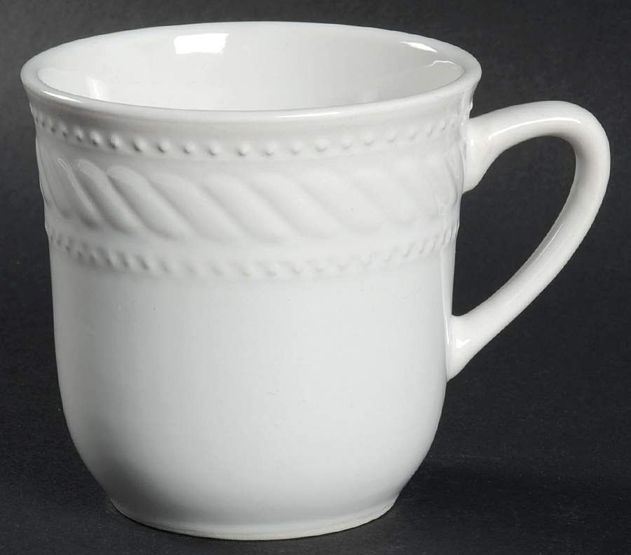 Braid Rimmed Flat Cup by Gibson Designs-1