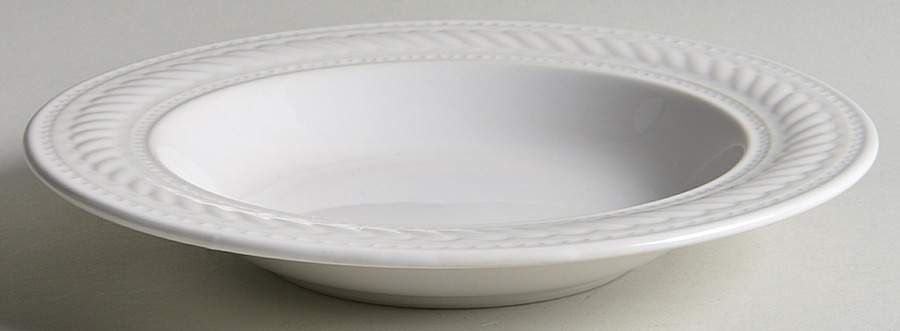 Braid Rimmed Rim Soup Bowl by Gibson Designs-1