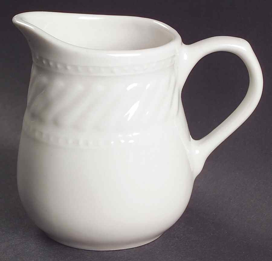 Braid Rimmed Creamer by Gibson Designs-1