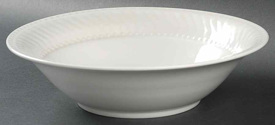 Braid Rimmed 9" Round Vegetable Bowl by Gibson Designs-1