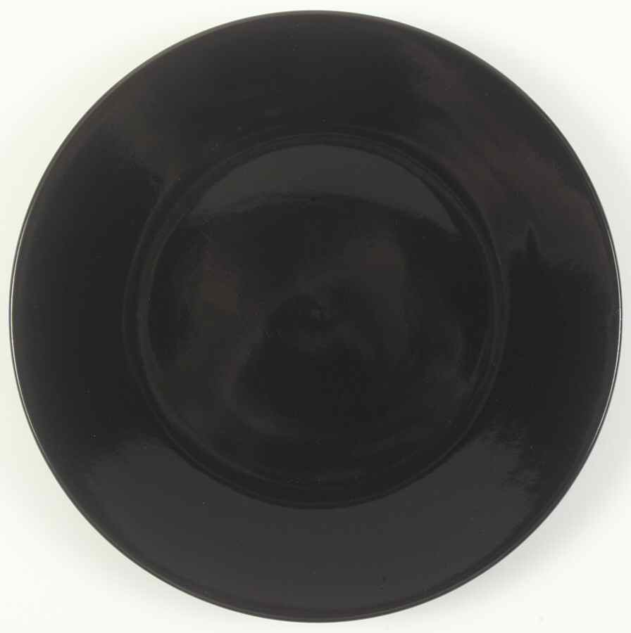 Colour Flavours Black Dinner Plate by Gibson Designs-1