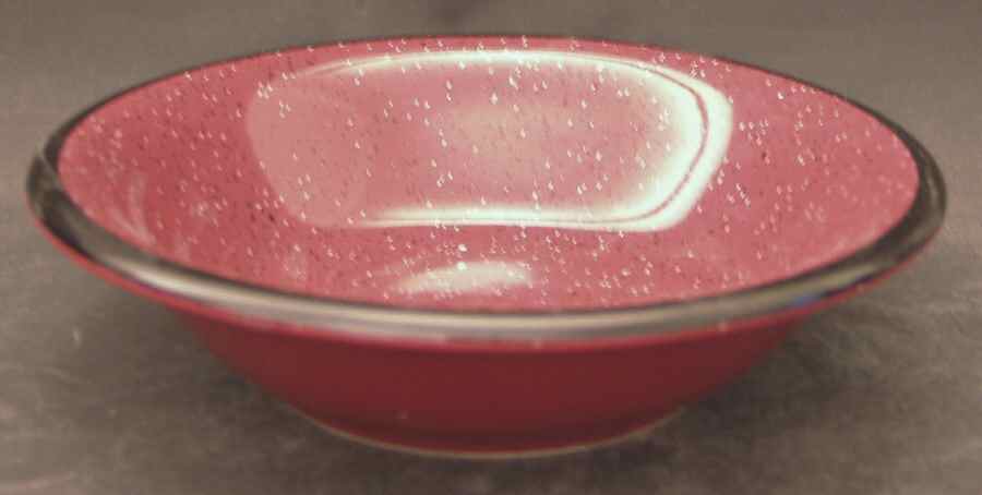 Main St Speckled Burgundy Soup/Cereal Bowl by Gibson Designs-1