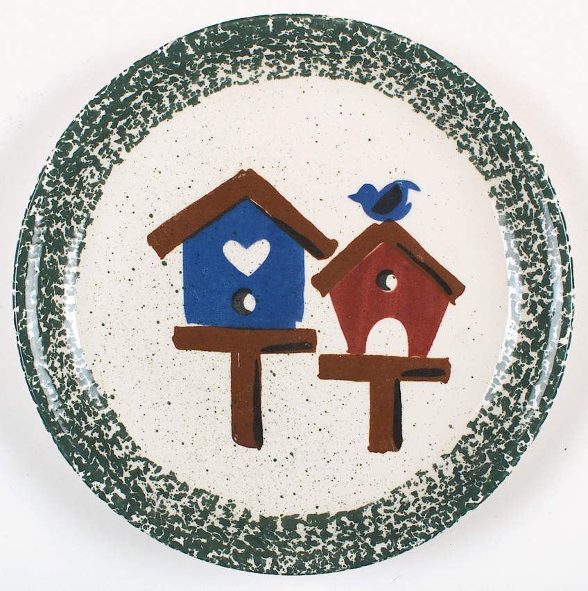 Bird House Dinner Plate by Gibson Designs-1