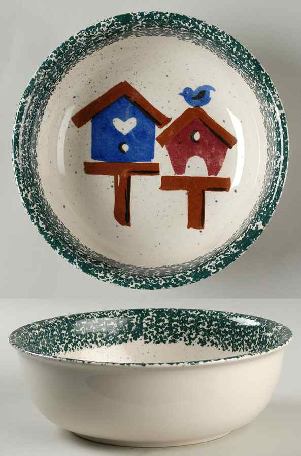 Bird House 9" Round Vegetable Bowl by Gibson Designs-1