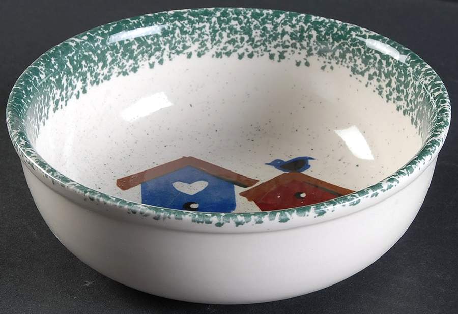 Bird House Soup/Cereal Bowl by Gibson Designs-1