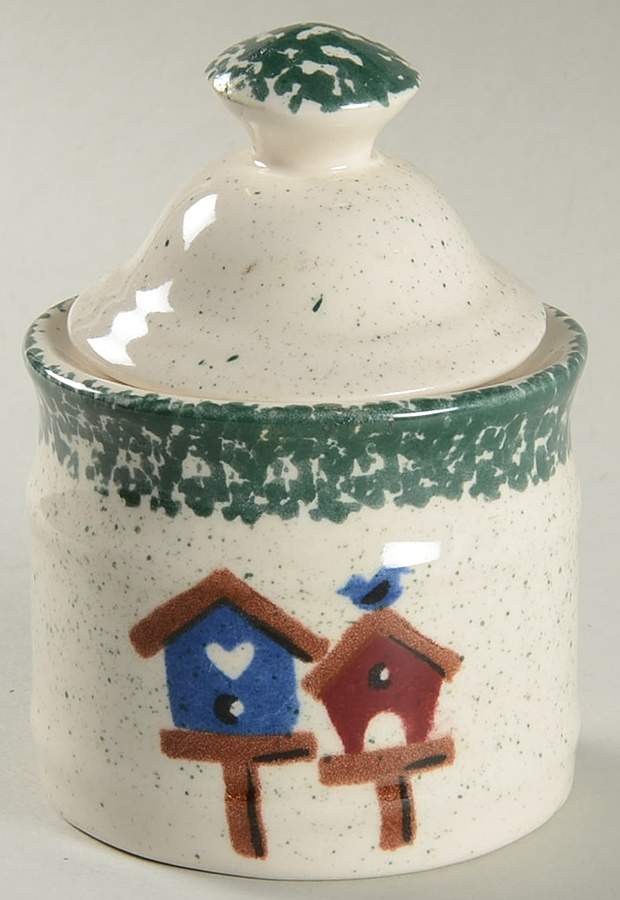 Bird House Sugar Bowl & Lid by Gibson Designs-1