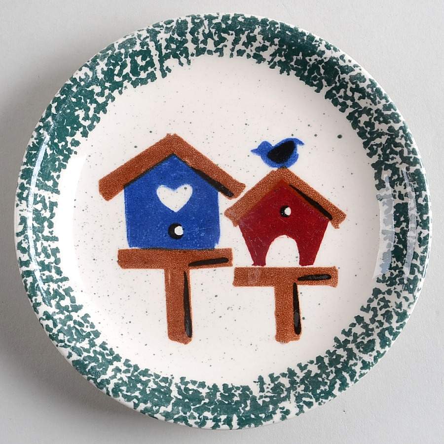 Bird House Bread & Butter Plate by Gibson Designs-1