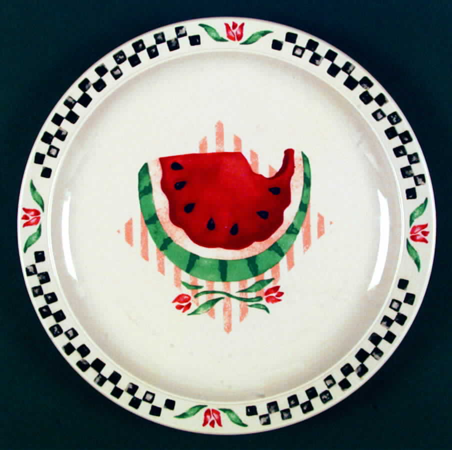 Watermelon Dinner Plate by Gibson Designs-1