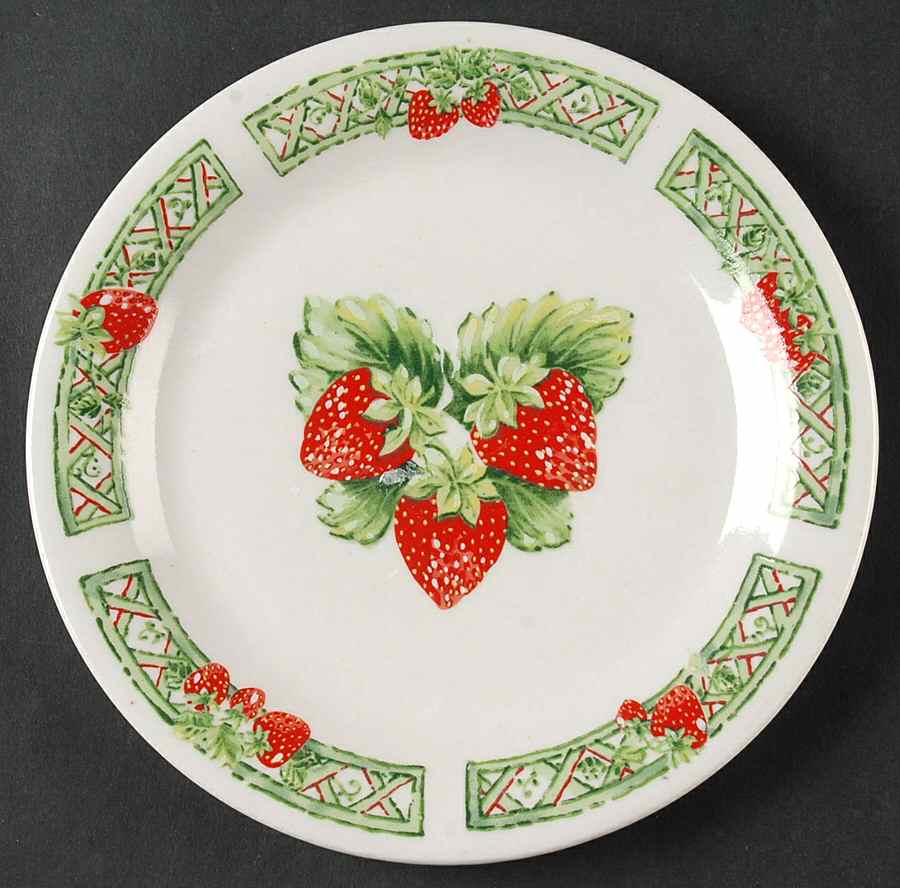 Strawberry  Salad/Dessert Plate by Gibson Designs-1