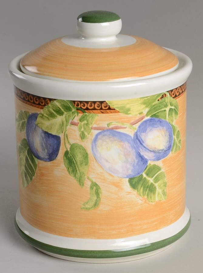 Fruita (White) Large Canister & Lid by Gibson Designs-1