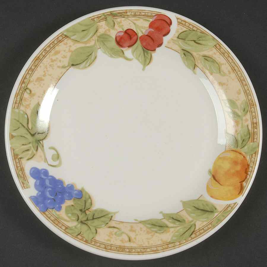 Fruita (White) Bread & Butter Plate by Gibson Designs-1