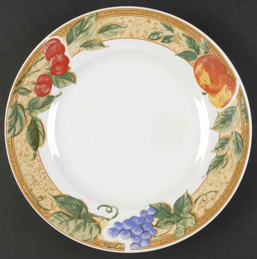 Fruita (White) Large Dinner Plate by Gibson Designs-1
