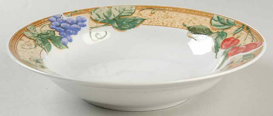 Fruita (White) Rim Soup Bowl by Gibson Designs-1