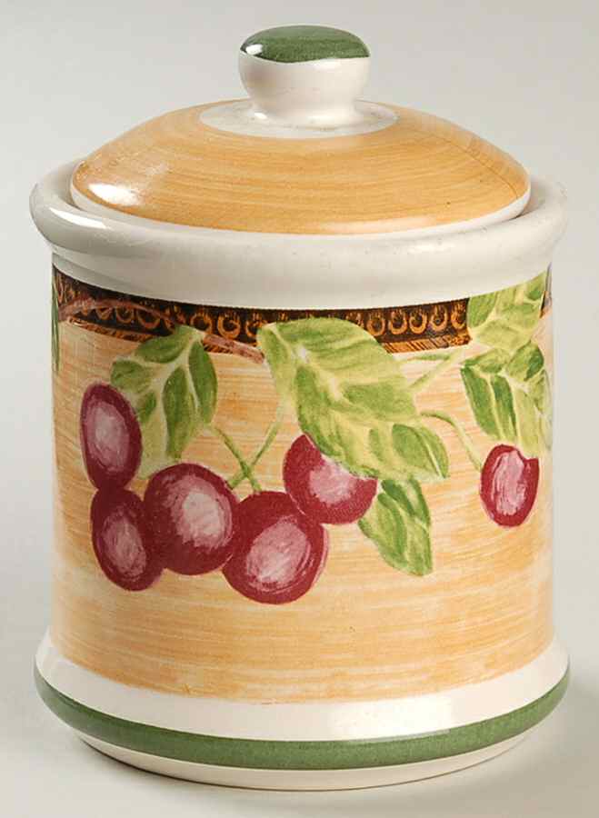 Fruita (White) Small Canister & Lid by Gibson Designs-1