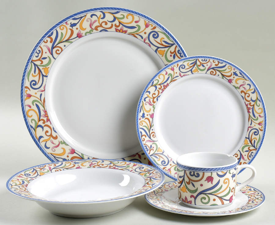 Lyon 5 Piece Place Setting by Gibson Designs-1