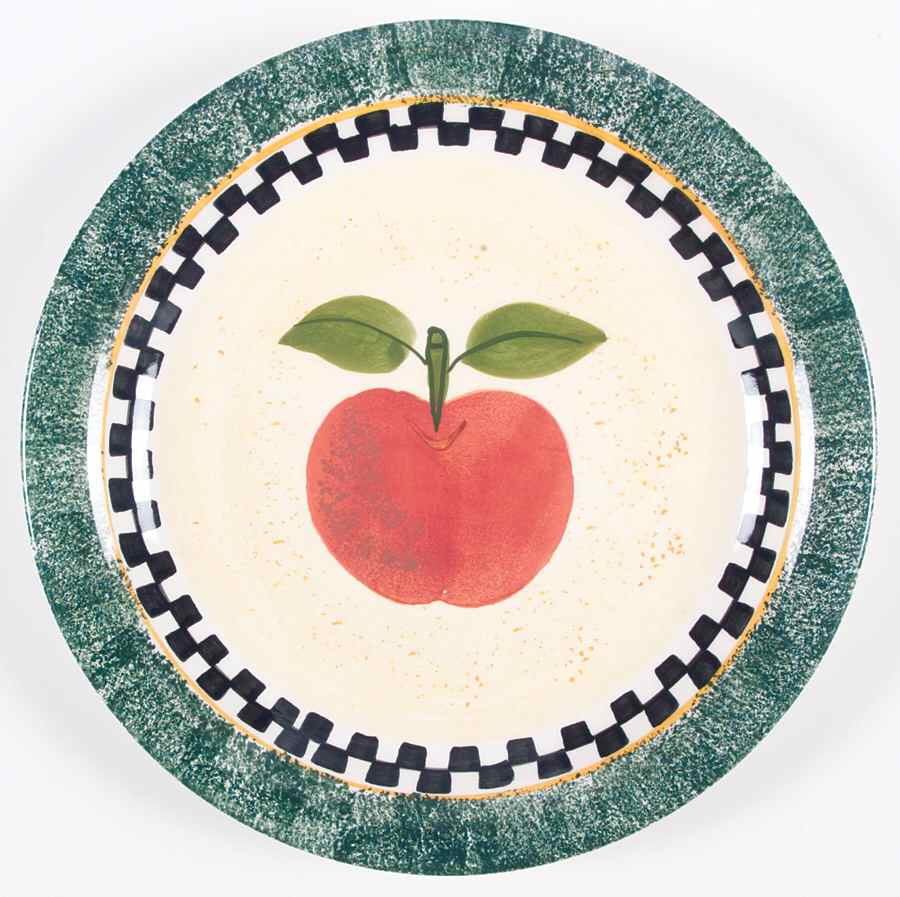 Antique Apple Dinner Plate by Gibson Designs-1
