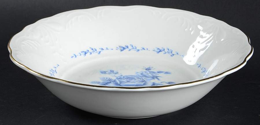 Blue Rose 8" Round Vegetable Bowl by Gibson Designs-1