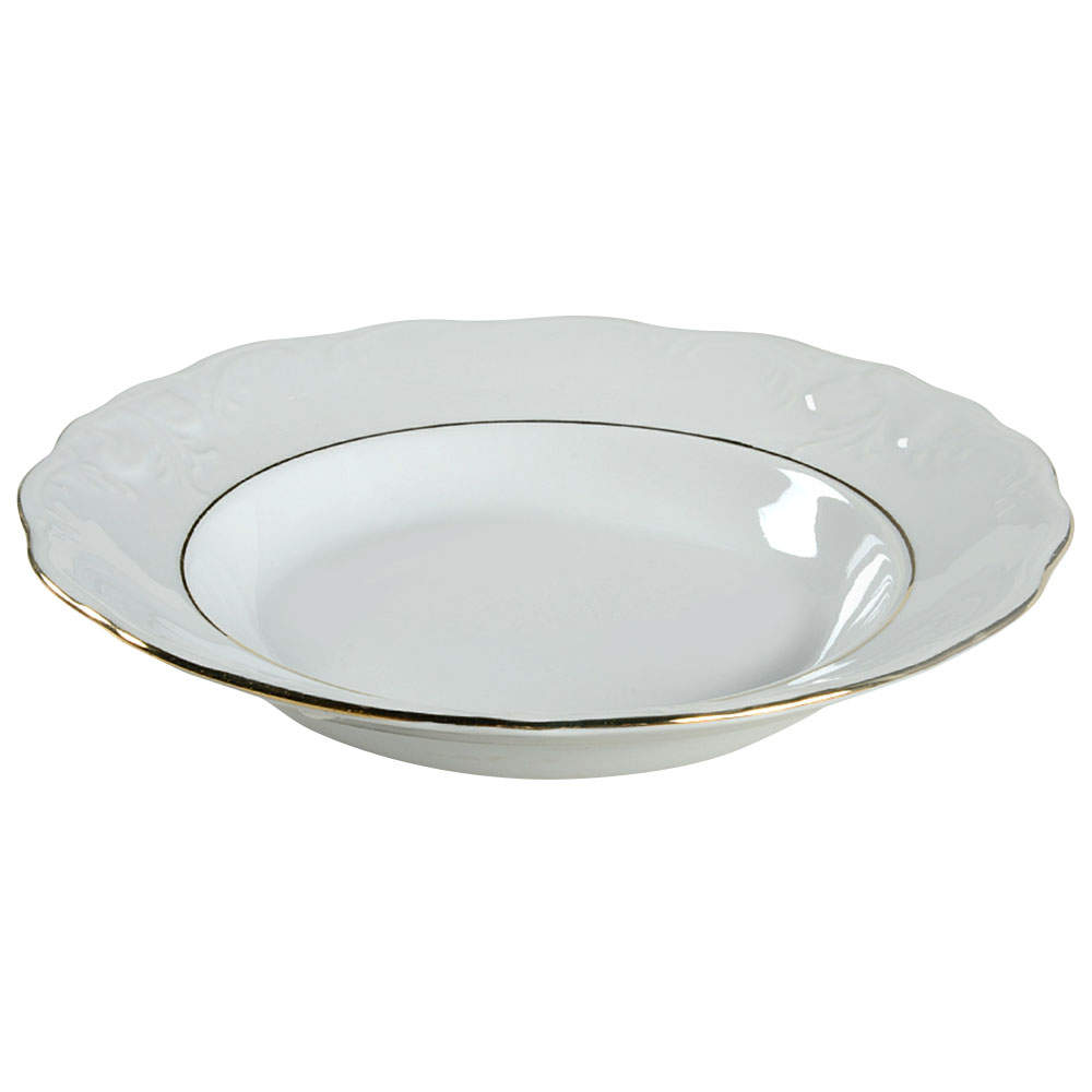 Golden Legacy Rim Soup Bowl by Gibson Designs-1