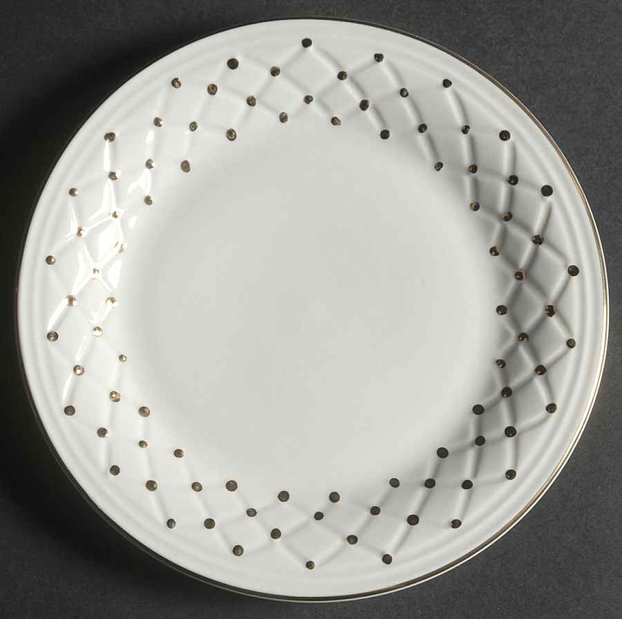Golden Basket Salad Plate by Gibson Designs-1