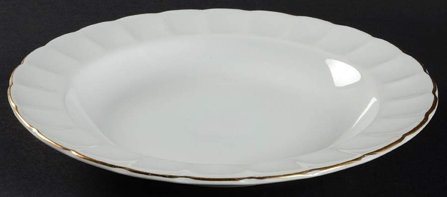 Crown Gold Rim Soup Bowl by Gibson Designs-1