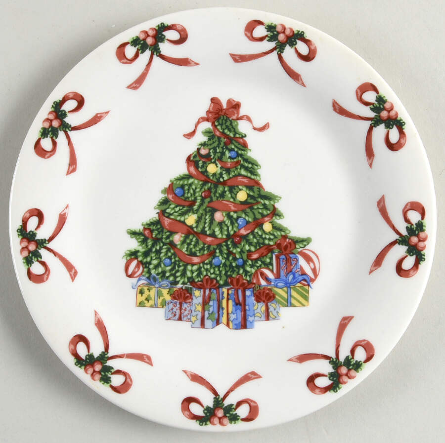 Christmas Radiance Bread & Butter Plate by Gibson Designs-1
