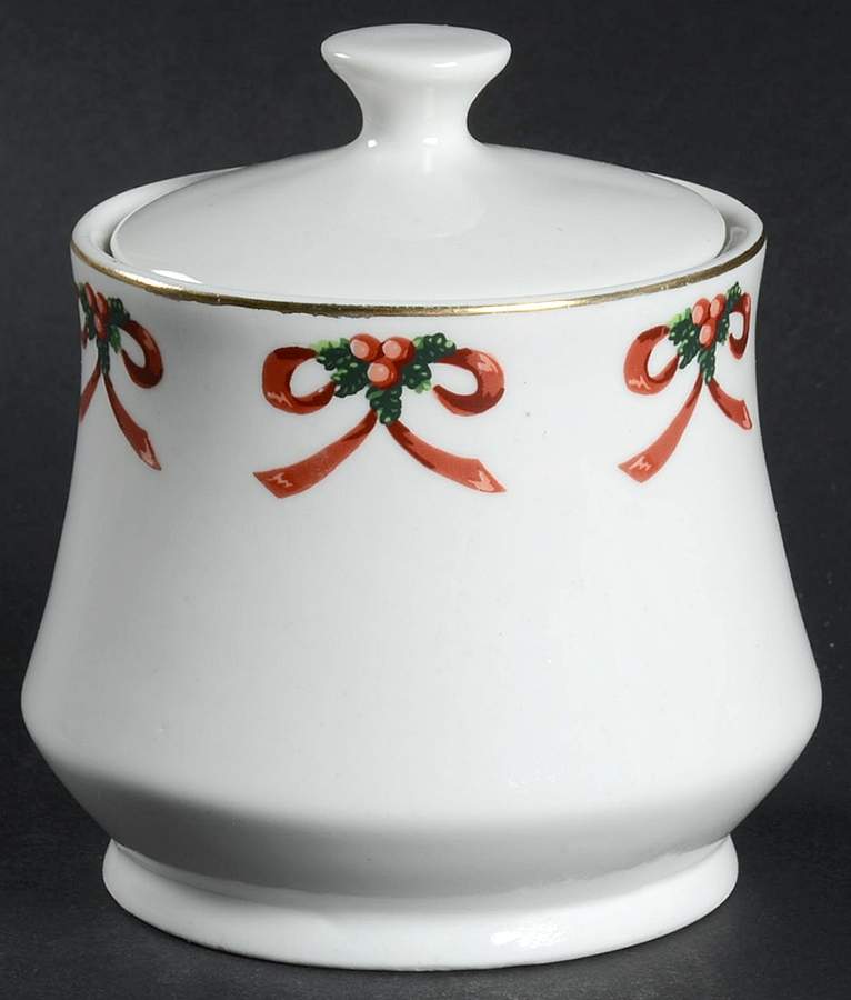 Christmas Radiance Sugar Bowl & Lid by Gibson Designs-1