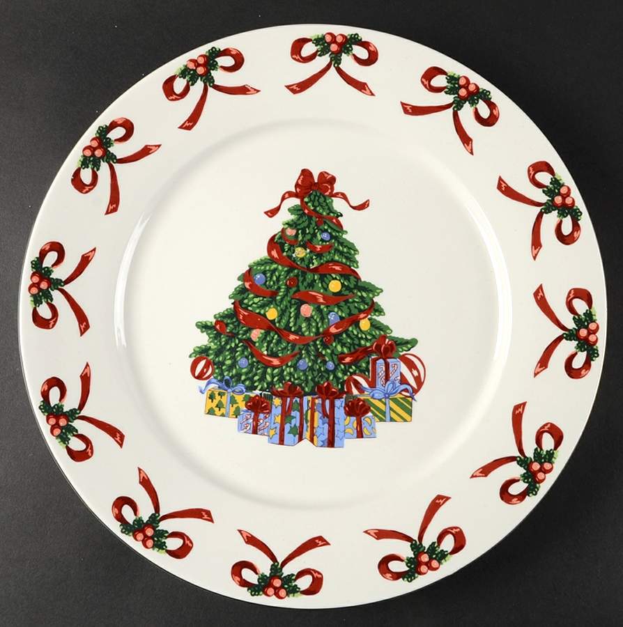 Christmas Radiance 12" Chop Plate (Round Platter) by Gibson Designs-1