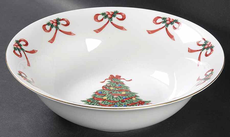 Christmas Radiance 9" Round Vegetable Bowl by Gibson Designs-1