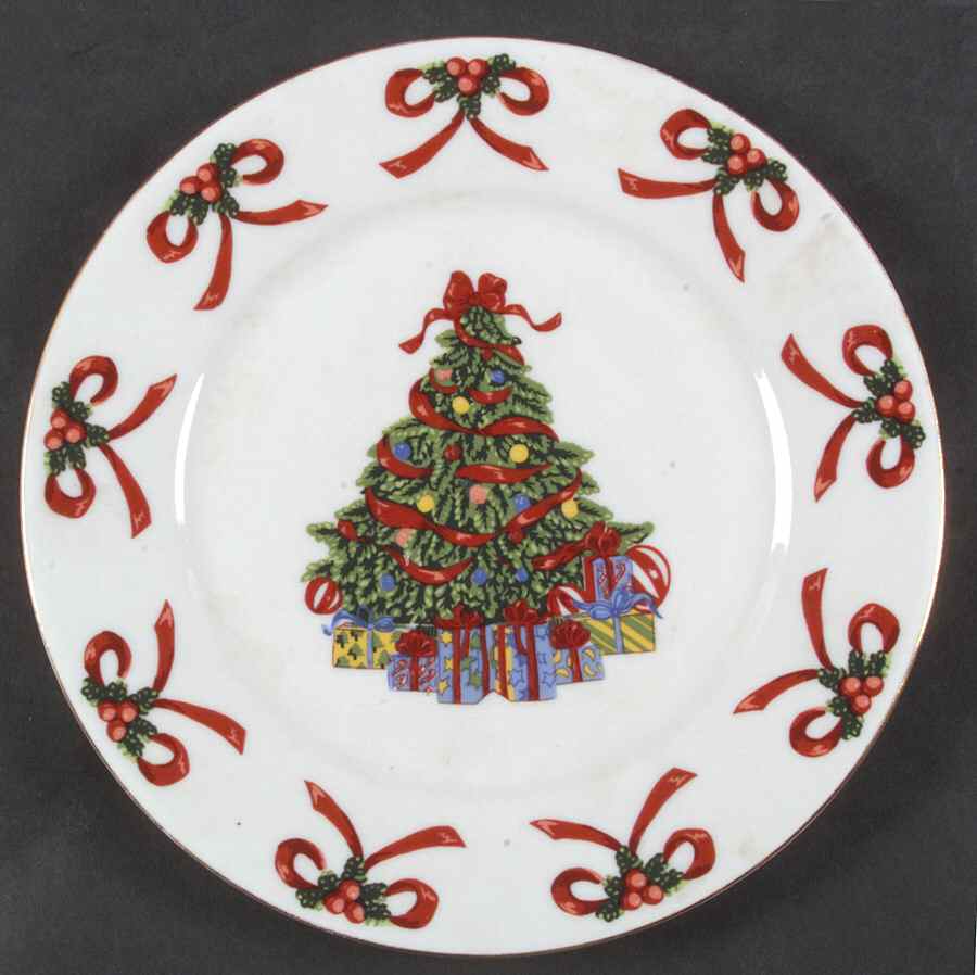 Christmas Radiance Salad Plate by Gibson Designs-1
