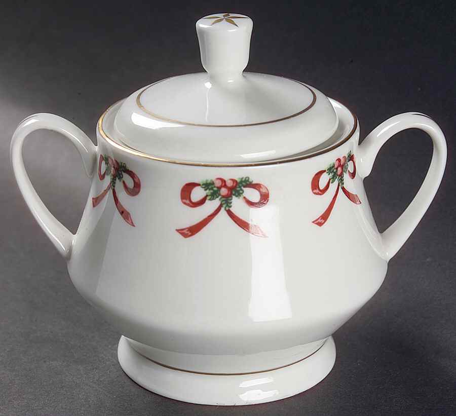 Christmas Radiance Sugar Bowl & Lid by Gibson Designs-1