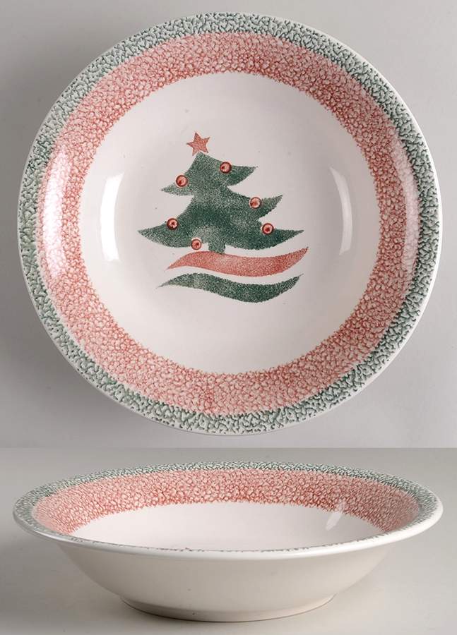Christmas Star 12" Pasta Serving Bowl by Gibson Designs-1