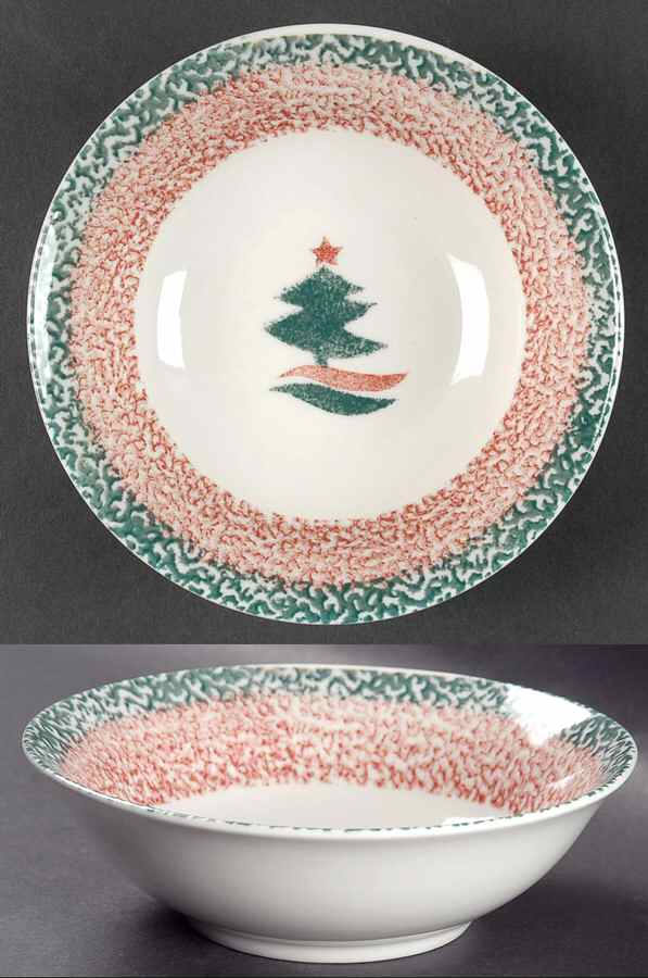 Christmas Star Coupe Soup Bowl by Gibson Designs-1